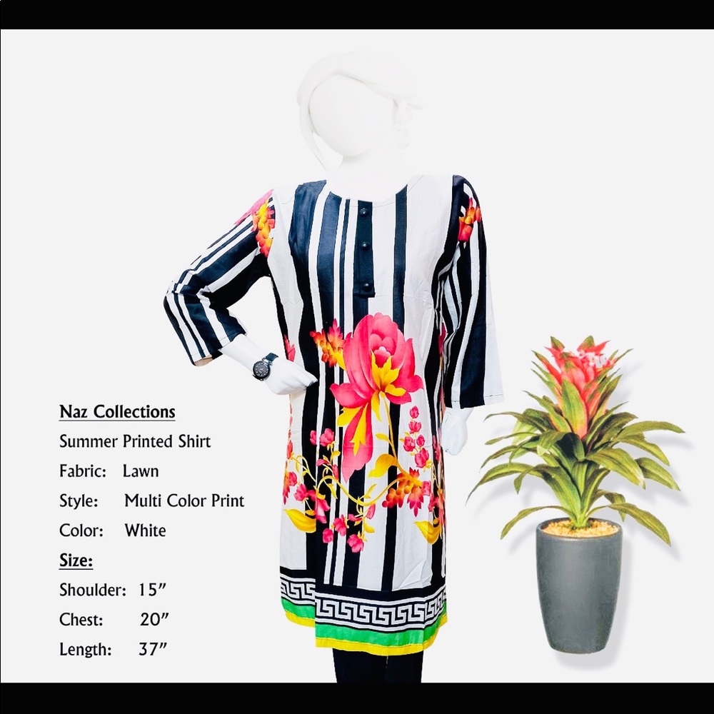 Beautiful printed Lawn shirt